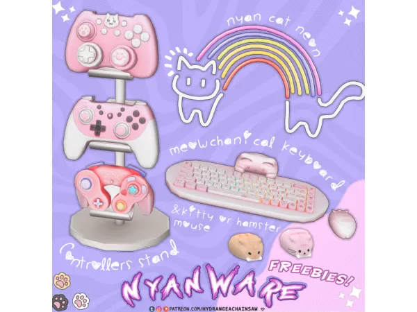 Alpha Nyanware freebies - The Sims 4 Custom Content