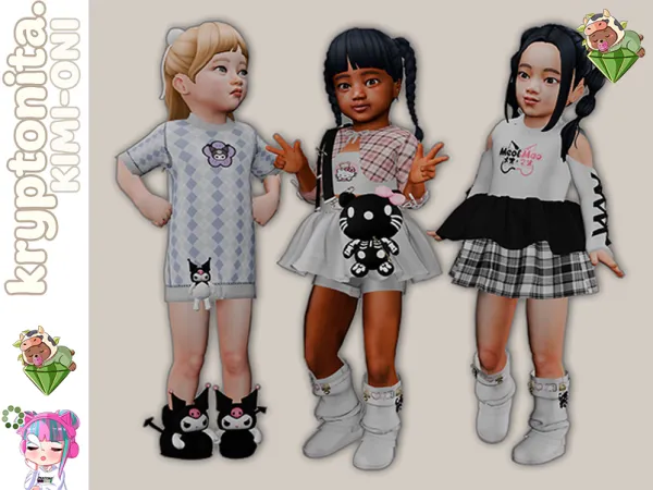 Mix Toddler HelloKuru - The Sims 4 Custom Content