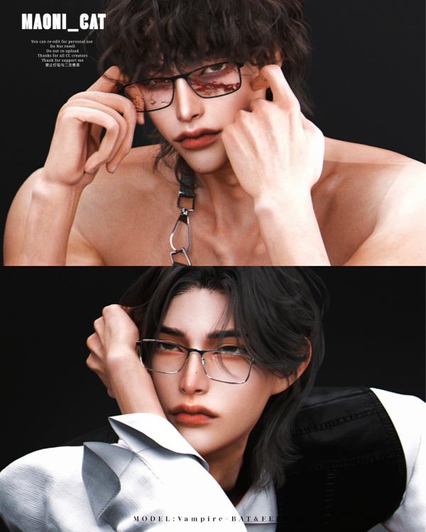 Alpha 25 09 Bloodstained Glasses by simsfinds - The Sims 4 Custom Content