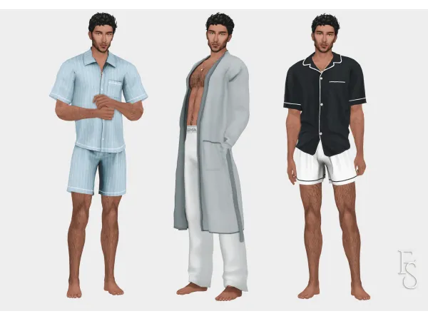 Mix Menu2019s Sleepwear Lookbook by Menu2019s Sleepwear Lookbook - The Sims 4 Custom Content