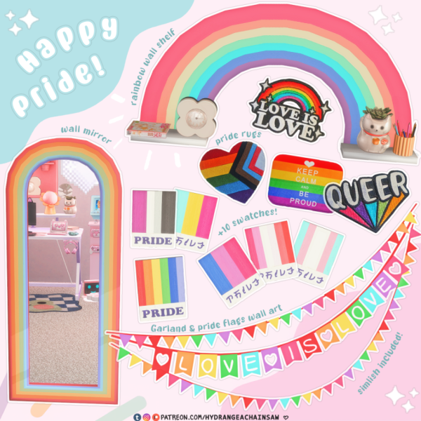 Maxis Match HappyPride by hydrangeachainsaw - The Sims 4 Custom Content