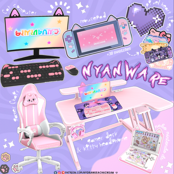 Mix Nyanware by hydrangeachainsaw - The Sims 4 Custom Content