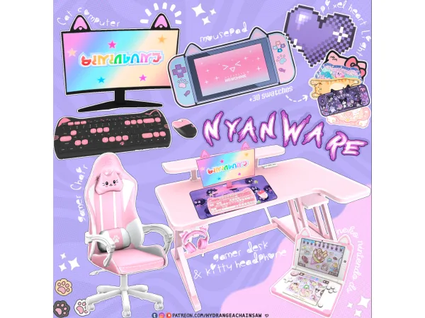 Mix Nyanware - The Sims 4 Custom Content