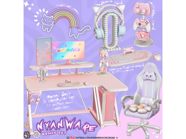 Nyanware bonus set  u227d^u2022u2a4au2022^u227c
