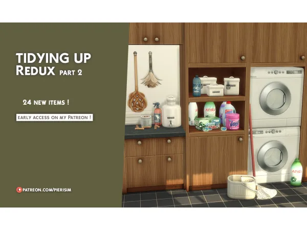 Maxis Match TIDYING UP Redux part 2 by simsfinds - The Sims 4 Custom Content