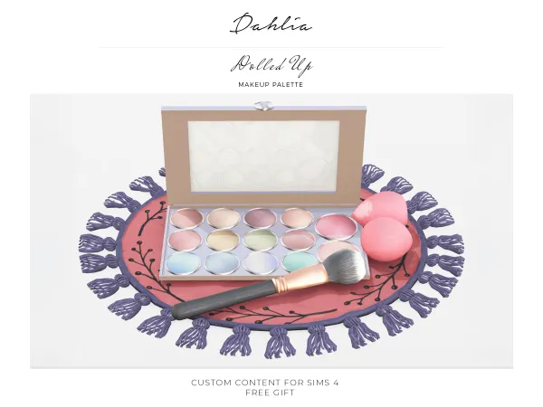 Alpha Dolled Up Makeup Palette by DahliaSims - The Sims 4 Custom Content