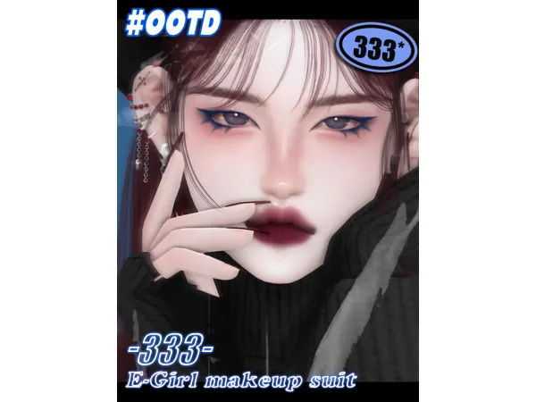 【333】E-Girl makeup suit by san33sims