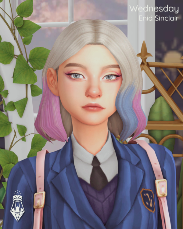 Maxis Match Enid Sinclair from Wednesday by simsfinds - The Sims 4 Custom Content