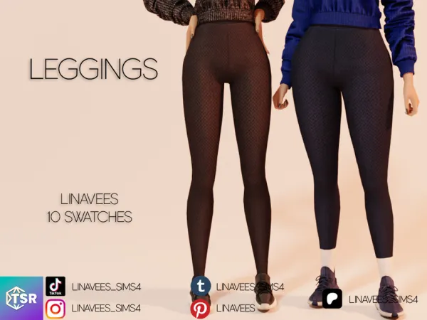 Alpha DEMI LEGGINGS by thesimsresource - The Sims 4 Custom Content