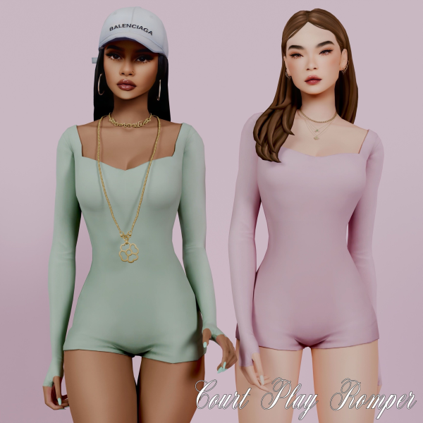 Maxis Match Fit and Fierce Romper by simsfinds - The Sims 4 Custom Content