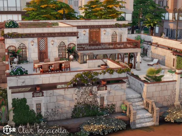 Maxis Match Olive Terracotta l noCC - The Sims 4 Custom Content