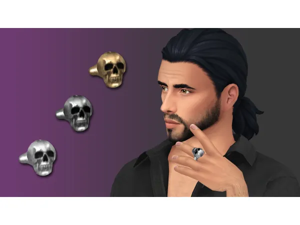 Maxis Match BAD DECISIONS MALE RING by NataliS - The Sims 4 Custom Content