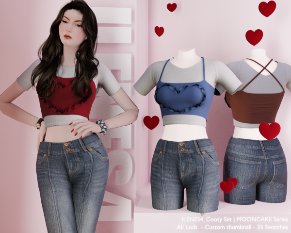 Alpha ILN Delaney Set by ilenes4 - The Sims 4 Custom Content