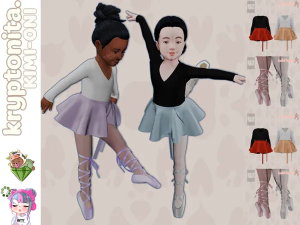 Mix Ballet Todller - The Sims 4 Custom Content