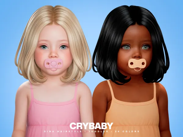 Maxis Match CRYBABY Dina Hairstyle I Toddler by crybaby - The Sims 4 custom content