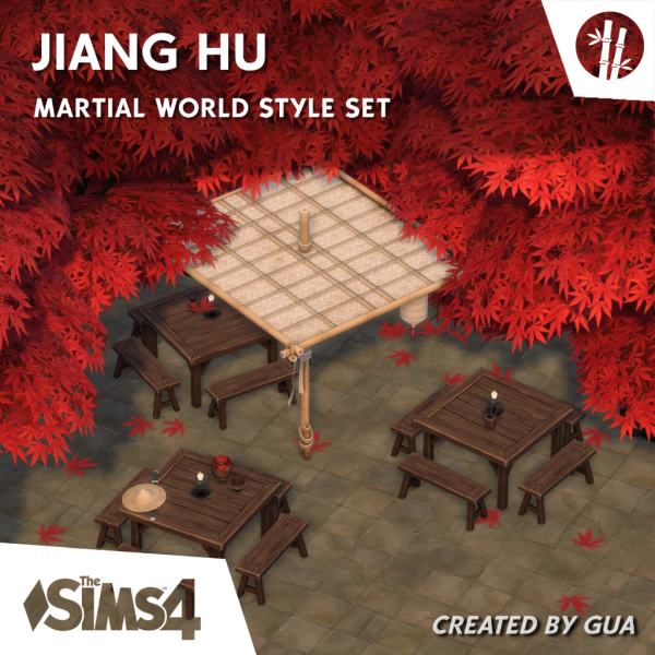 Maxis Match JIANG HU set part 1 by simsfinds - The Sims 4 Custom Content