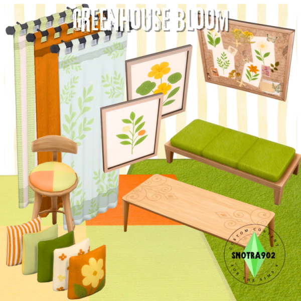 Maxis Match Greenhouse Bloom by simsfinds - The Sims 4 Custom Content
