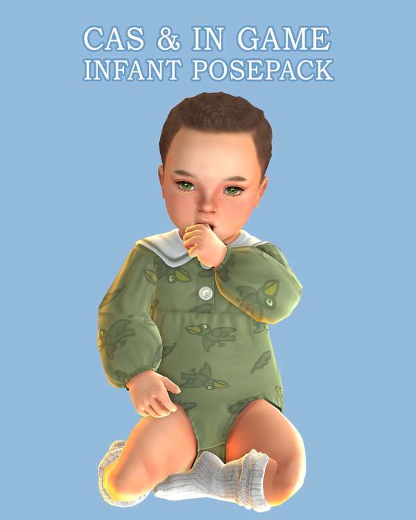 Mix Infant N1 posepack CAS by simsfinds - The Sims 4 Custom Content