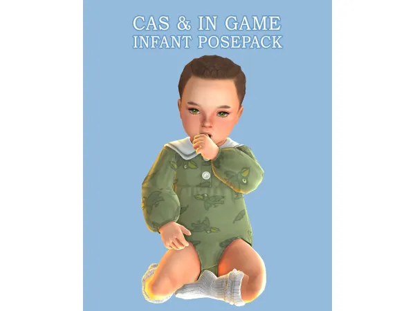 Mix Infant N1 posepack CAS by moriel - The Sims 4 Custom Content