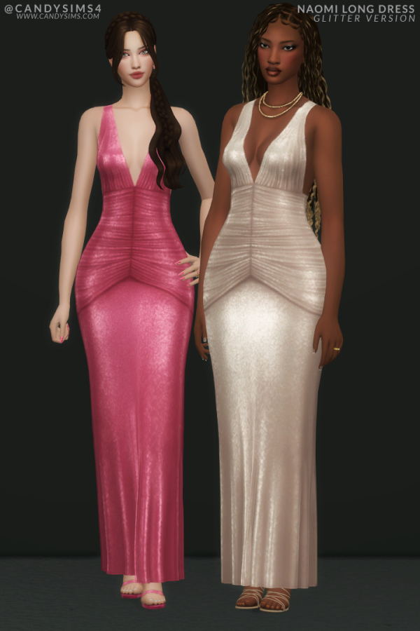 Maxis Match NAOMI LONG DRESS by simsfinds - The Sims 4 Custom Content