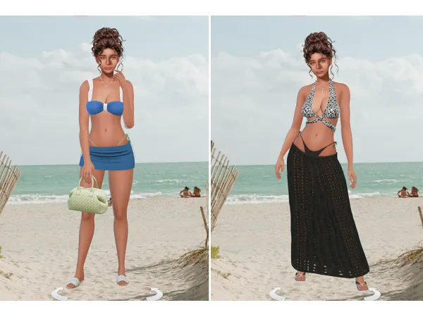 Nicolettau2019s going to the beach lookbook by MELANIES SIMS 4