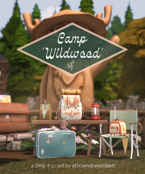 Maxis Match Camp 'Wildwood' by simsfinds - The Sims 4 Custom Content