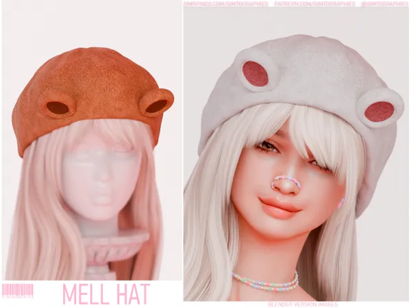 Alpha Mell Hat - The Sims 4 Custom Content