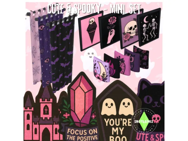 Maxis Match Cute Spooky Mini Set Decors by Snotra902 - The Sims 4 Custom Content