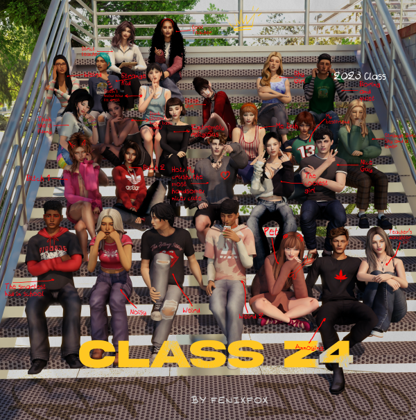 Mix CLASS Z4 1K MEMBERS GIFT by fenixfox - The Sims 4 Custom Content
