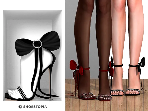Alpha Tokkas High Heels by shoestopia - The Sims 4 custom content