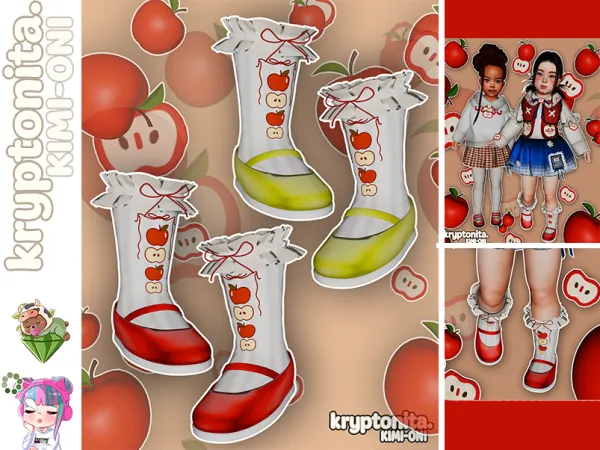 Mix Apple Shoes - The Sims 4 Custom Content