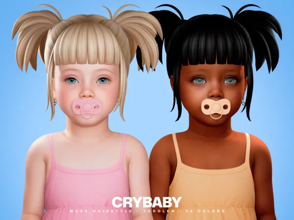 Maxis Match CRYBABY Musa Hairstyle I Toddler by crybaby - The Sims 4 custom content
