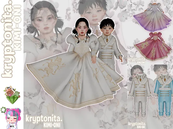 Mix PRINCESS TODDLER - The Sims 4 custom content