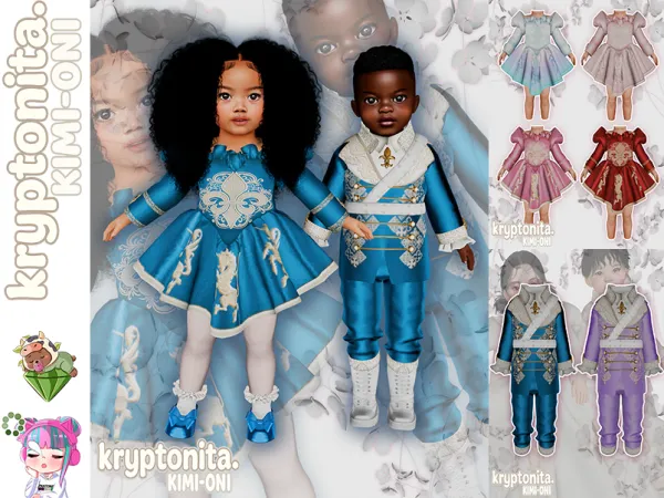 Mix PRINCESS TODDLER by kryptonita - The Sims 4 Custom Content