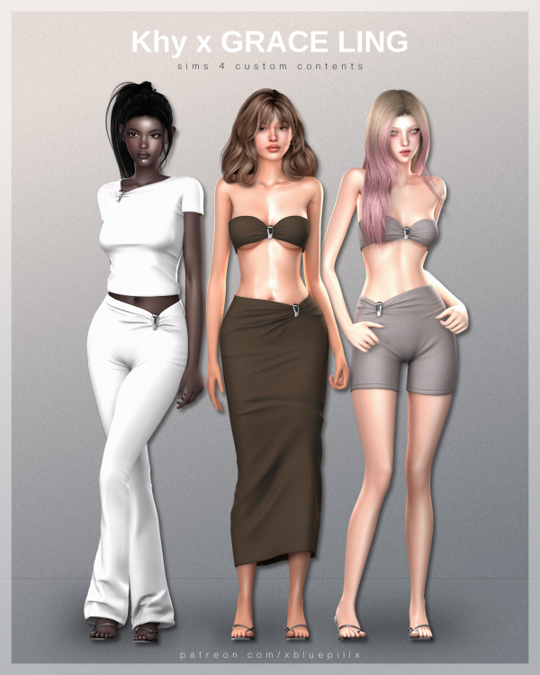 Alpha Khy x GRACE LING Collection by simsfinds - The Sims 4 Custom Content