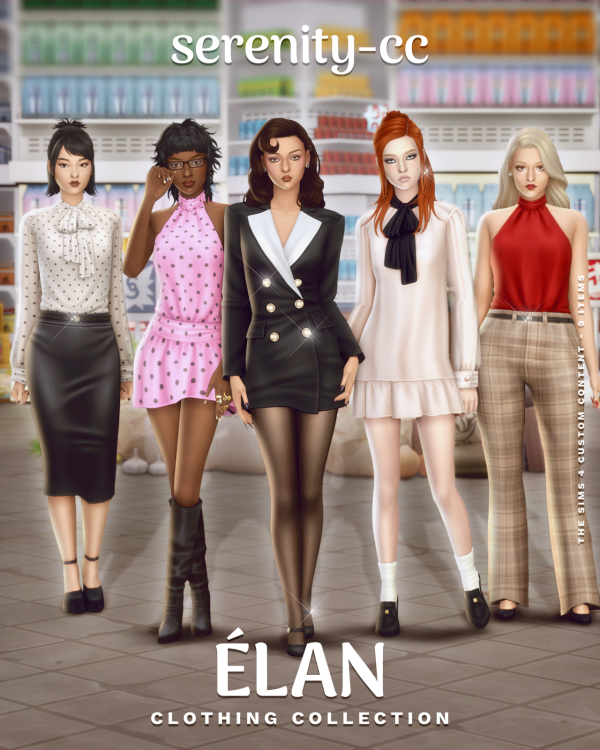 Maxis Match The Élan Collection by simsfinds - The Sims 4 Custom Content