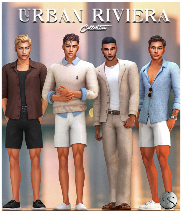 Alpha CAMUFLAJE Urban Riviera Male Collection Teaser by simsfinds - The Sims 4 Custom Content