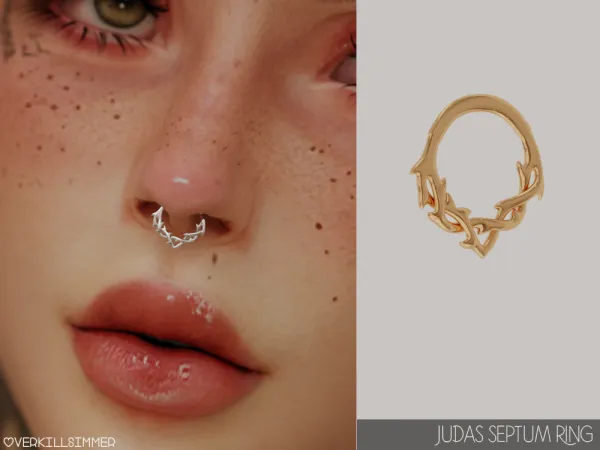 Alpha Judas septum ring by overkillsimmer - The Sims 4 Custom Content