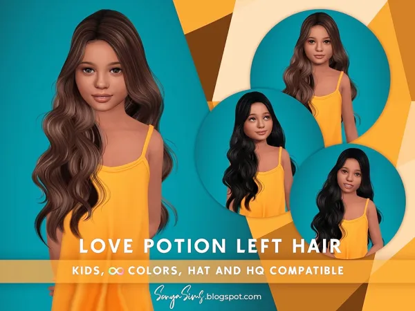 Alpha Love Potion Left Kids by sonyasims - The Sims 4 Custom Content