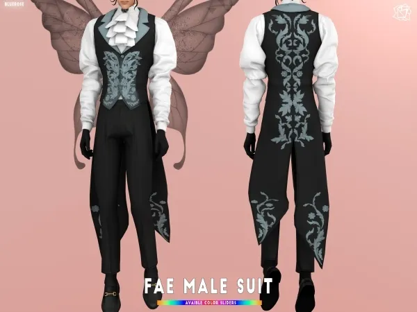 Mix FAE MALE SUIT BRSIMS by bluerose-sims - The Sims 4 Custom Content