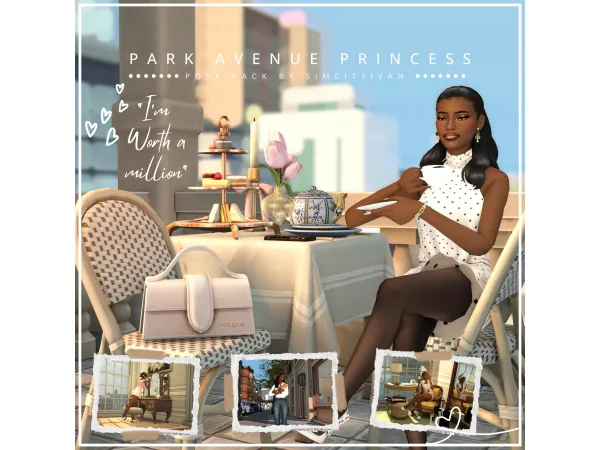 Mix Park Avenue Princess Pose Pack by SimCityIvan - The Sims 4 Custom Content