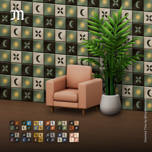 Maxis Match Cosmos Tiles by simsfinds - The Sims 4 Custom Content