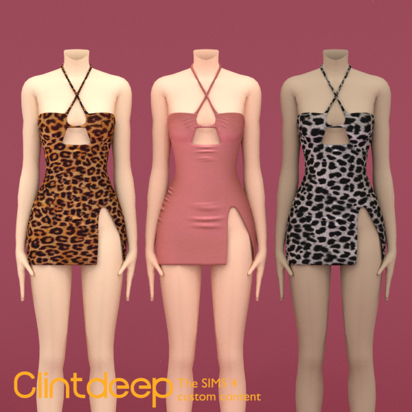 Alpha Eline Maxi Dress by simsfinds - The Sims 4 Custom Content