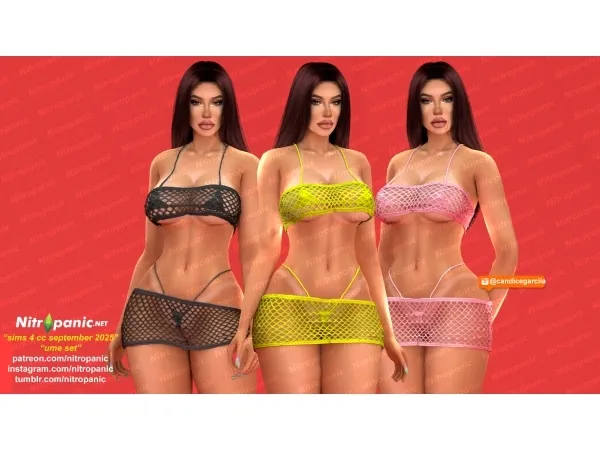 Alpha Nitropanic_Ume Set by nitropanic - The Sims 4 Custom Content
