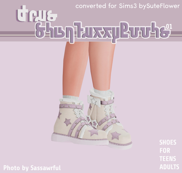 Jius StarFuzzyBoots01 by simsfinds - The Sims 3 Custom Content