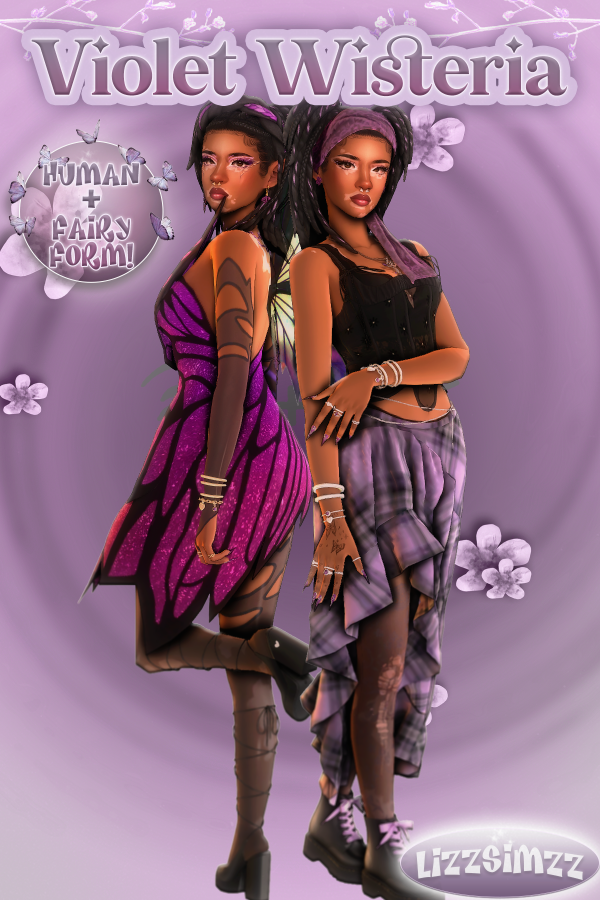 Maxis Match Violet Wisteria by simsfinds - The Sims 4 Custom Content