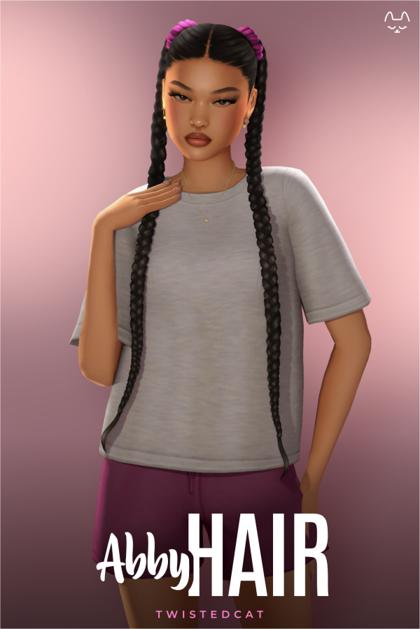 Maxis Match Abby Hair by simsfinds - The Sims 4 Custom Content