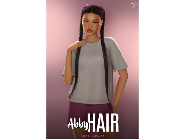 Maxis Match Abby Hair by TwistedCat - The Sims 4 Custom Content