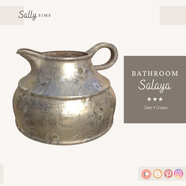 Alpha Salaya Jar by sally4sims - The Sims 4 Custom Content