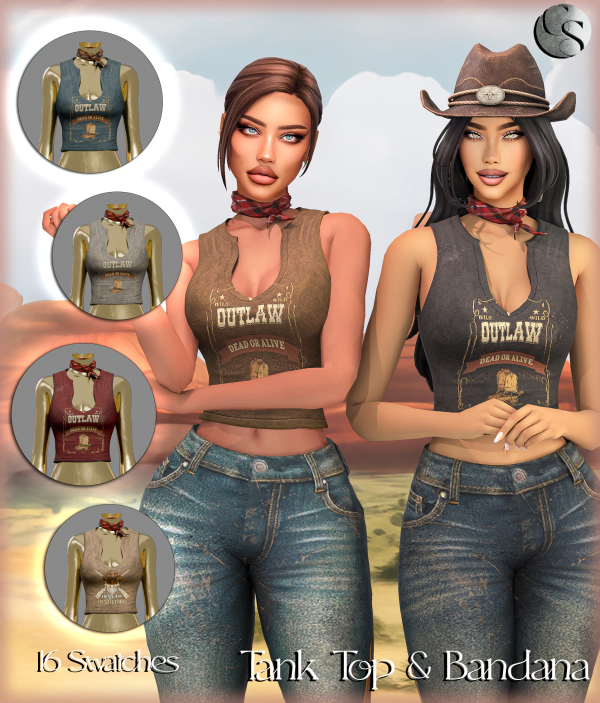 Alpha CAMUFLAJE Western Redemption Big Collection by simsfinds - The Sims 4 Custom Content
